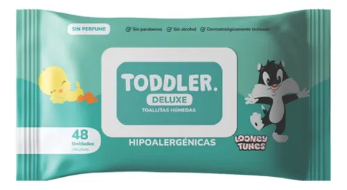 TODDLER DELUXE TOALLITAS HUMEDAS (LOONEY TUNES) – Pañalera Belyan